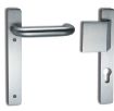 Picture of Assa Abloy Fixed pad and lever set on narrow longplate. Suits EL420. Satin stainless steel