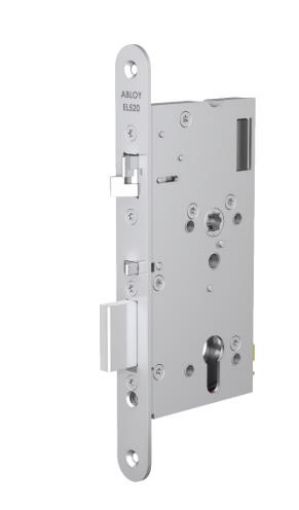 Picture of Assa Abloy CERTA DIN Euro profile. With anti friction bolt and hardened deadbolt. 12/24V DC