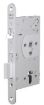 Picture of Assa Abloy DIN Euro profile. With hardened deadbolt and anti friction bolt, fail locked and unlocked, solid spindle 12/24V DC