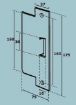 Picture of Assa Abloy With single lead in edge 100mm  u/w EL402, EL402F/UN EL502and EL502F/UN