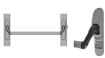 Picture of Abloy ABLOY SSS panic bar and o/s handle(319/0751) for EL460