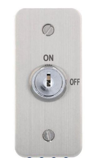 Picture of CDVI S'less Steel Architrave Maintained Flush Key Switch (KS001N)