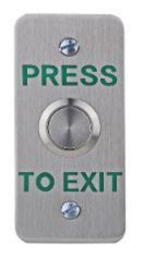 Picture of CDVI Stainless steel exit button, architrave, surface mount (DRBSH-N)