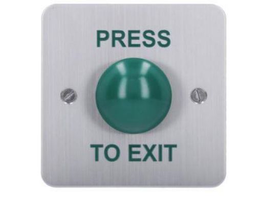 Picture of CDVI S'less Steel Green Dome Flush Door Release Switch (DRB004F-PTE)