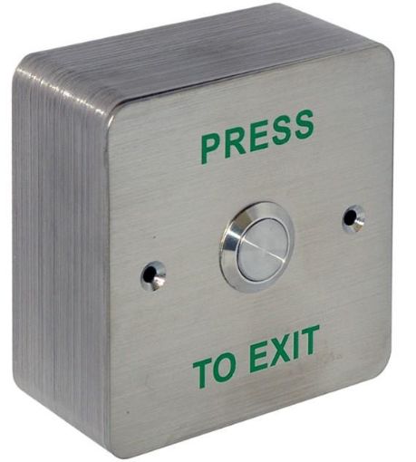 Picture of SURFACE EXIT BUTTON SS 85X85 NORMALLY OPEN