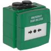 Picture of CQR WCP Green Weatherproof Emergency Break Glass Point Single Pole c/w Surface Box