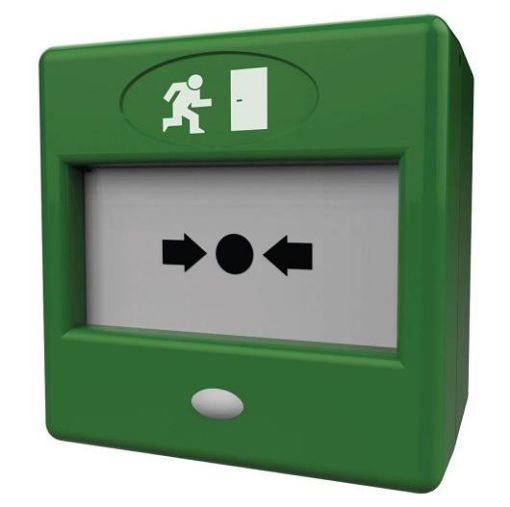Picture of CQR FP3 Manual Call Point Resettable Double Pole – Green