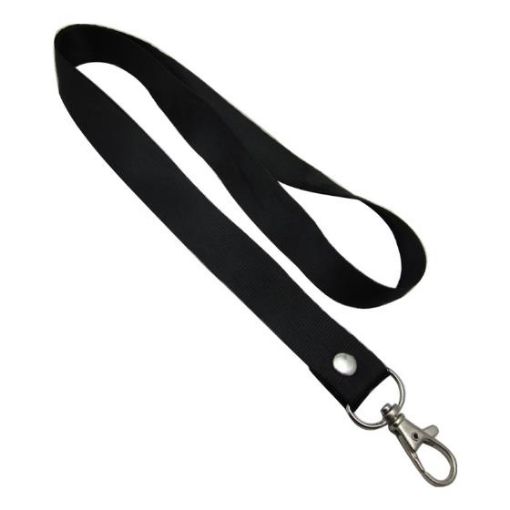 Picture of Black Breakaway Lanyard with Plastic Hook 