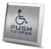 Picture of Wheelchair Symbol / Push to Open Brushed Stainless Steel Exit Button Weather Proof