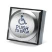 Picture of S'less Steel 1GangS'Face Mt Raised  Exit Button Wheelchair Logo & Push to Open