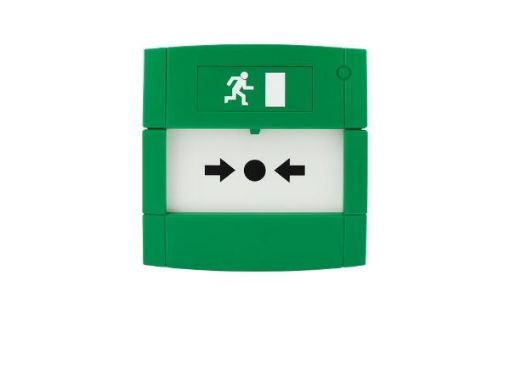 Picture of Manual Callpoint, Emergency Door Release, Flush Mount, Green, Free Contact, Break Glass
