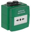 Picture of CQR WCP Green Weatherproof Emergency Break Glass Point , Double Pole c/w Surface Box