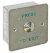 Picture of CQR Flush Exit Button With 19mm Button NOC – Legend “Press To Exit” – Stainless Steel