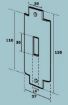 Picture of Assa Abloy With double lead in edge use with EL402, EL402F/UN EL502and EL502F/UN (Flat 2)
